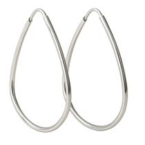 Brinco Argola Feminino 4,5cm Em Prata 925 Hipoalergênico