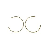 Brinco Argola Feminino Banhado a Ouro Tamanho Médio Brinco Argola Feminino Banhado a Ouro Tamanho Médio