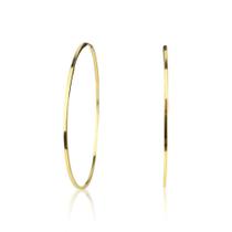 Brinco Argola Fio 4,3 Cm Em Ouro 18K