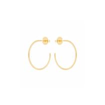 Brinco Argola Fio Redondo 1,2x40cm - Banhado em ouro 18k Brinco Argola Fio Redondo 1,2x40cm - Banhado em ouro 18k