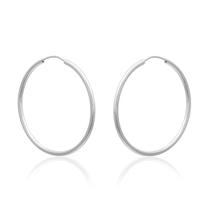 Brinco Argola Fio Redondo Prata 925 32mm