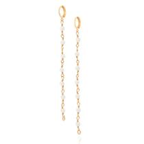 Brinco argola folheado a ouro BRANCO 526784 Rommanel Brinco argola folheado a ouro BRANCO 526784 Rommanel
