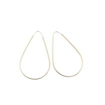 Brinco Argola Gota Prata 925 Legitíma 38mm