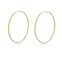 Brinco Argola Grande Encaixe Semi Joia Banhado Ouro 18k Brinco Argola Grande Encaixe Semi Joia Banhado Ouro 18k