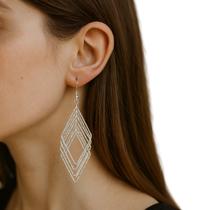 Brinco Argola Grande Maxi Festa Dourado Femininos Diamante