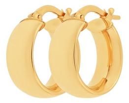 Brinco Argola grossa e pequena ouro 18k 19mm