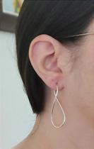 Brinco argola infinito g prata 925 Brinco argola infinito g prata 925