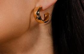 Brinco argola larga Brinco argola larga