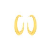Brinco Argola Larga Oca Banhado a Ouro 18k Brinco Argola Larga Oca Banhado a Ouro 18k
