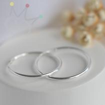 Brinco Argola lisa 22mm - Prata