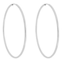 Brinco Argola Lisa Prata 925 - Fio Redondo Brinco Argola Lisa Prata 925 - Fio Redondo