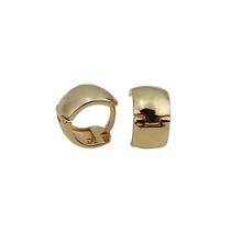 Brinco Argola Liso Em Ouro 18K