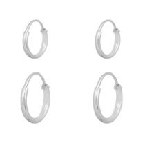 Brinco Argola Masculina E Feminina Prata 925 Legítima Brinco Argola Masculina E Feminina Prata 925 Legítima