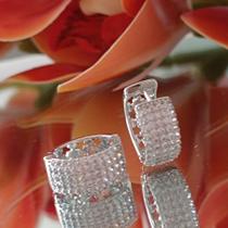 Brinco Argola Microcravejada Prata M