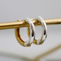 Brinco Argola Mix de Banhos Elisa M - Dourado Brinco Argola Mix de Banhos Elisa M - Dourado