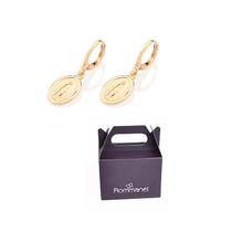 Brinco Argola Nossa Sra. Graças Banhado Ouro Rommanel 527464 Brinco Argola Nossa Sra. Graças Banhado Ouro Rommanel 527464