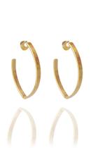 Brinco Argola Oval Banhado Em Ouro 18k Brinco Argola Oval Banhado Em Ouro 18k