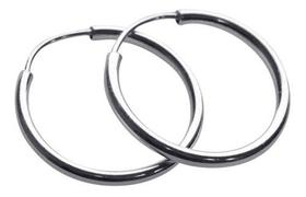 Brinco Argola Pequena De Prata 925 Redonda - 18mm Unissex