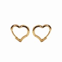 Brinco Argola Pequena Fecho Click Folheado Ouro 18k Antialérgico c/Garantia