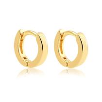 Brinco Argola Pequena Radhau Folheado A Ouro 18k