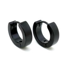 Brinco Argola Preto 4mm (PAR)