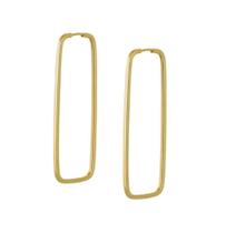 Brinco Argola Quadrada De Ouro18k-750 Grande Brinco Argola Quadrada De Ouro18k-750 Grande