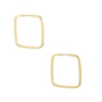 Brinco Argola Quadrada Fio Quadrado 1.4 Ouro 18k 750