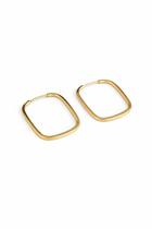 Brinco Argola Quadrada Ouro 18k - 0.67 Brinco Argola Quadrada Ouro 18k - 0.67