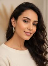 Brinco Argola Redonda Dourado Folheado Brinco Argola Redonda Dourado Folheado