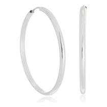 Brinco Argola Redonda Em Prata 925 Fio Redondo 3,5 Cm Brinco Argola Redonda Em Prata 925 Fio Redondo 3,5 Cm