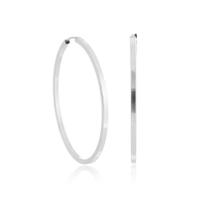 Brinco Argola Redonda Prata 925 35mm