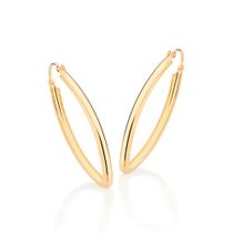Brinco argola Rommanel folheado a ouro 18k
