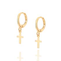 Brinco Argola Rommanel Unissex Banhado A Ouro 18k 526789