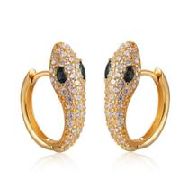 Brinco Argola Serpente Cobra Acessórios Brilhante 1 Par 15mm