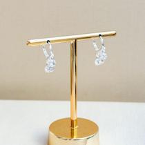 Brinco Argola Silver Três Zircônias Luiza Brinco Argola Silver Três Zircônias Luiza