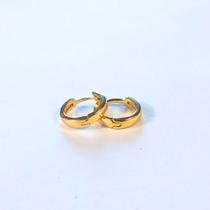 Brinco Argola Vt Lisa FMF P Banhado a Ouro Antialérgico