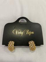 Brinco argola zircônia