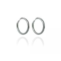 Brinco Argolinha Lisa 2x15 em Prata 925 Brinco Argolinha Lisa 2x15 em Prata 925
