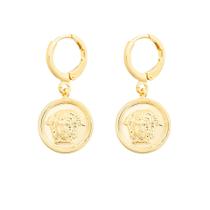 Brinco Argolinha Medusa - Banhada em Ouro 18k Brinco Argolinha Medusa - Banhada em Ouro 18k