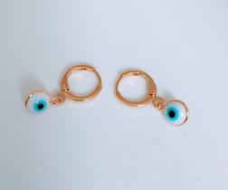 Brinco argolinha olho grego