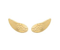 Brinco Asa Desenhada Banhado em Ouro 18K Brinco Asa Desenhada Banhado em Ouro 18K