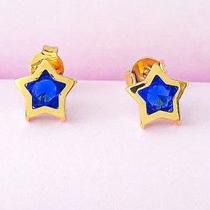 Brinco Aurora Estrelar banhado a ouro 18k