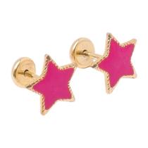 Brinco Baby Estrela Borda Torcida Folheado a Ouro - Ideal para Bebês e Crianças Brinco Baby Estrela Borda Torcida Folheado a Ouro - Ideal para Bebês e Crianças