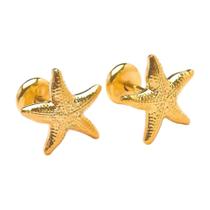 Brinco Baby Estrela do Mar Folheado a Ouro - Várias Cores