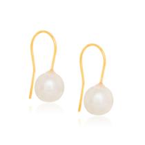 Brinco banhado a ouro 18k com pérolas sintéticas COD. 52295726 Brinco banhado a ouro 18k com pérolas sintéticas COD. 52295726