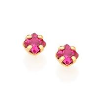 Brinco banhado a ouro 18k com zircônias Cód. 5259240037