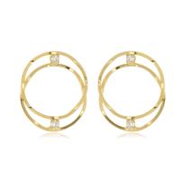 Brinco Banhado A Ouro 18K