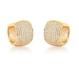 Brinco Banhado a Ouro 9 colunas com Zircônias Brinco Banhado a Ouro 9 colunas com Zircônias