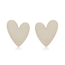 Brinco Banhado A Ouro Com Esmaltação Off