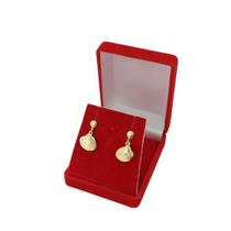 Brinco Banhado a Ouro De Concha Pendurada Bijou Art